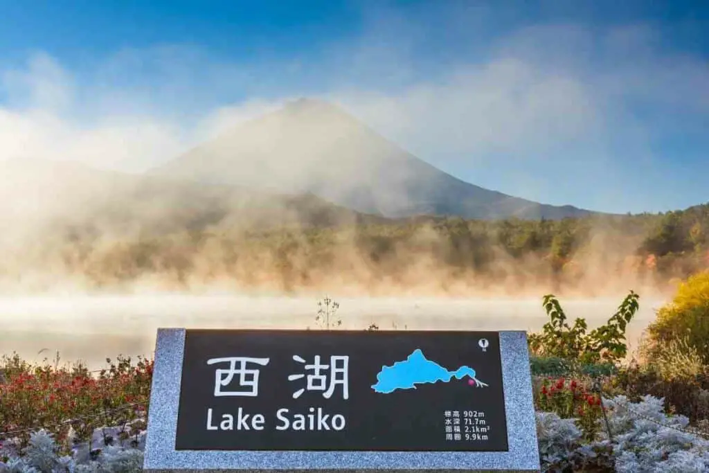 Lake Saiko sunlight