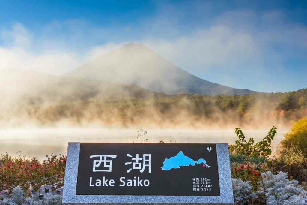 Lake Saiko sunlight