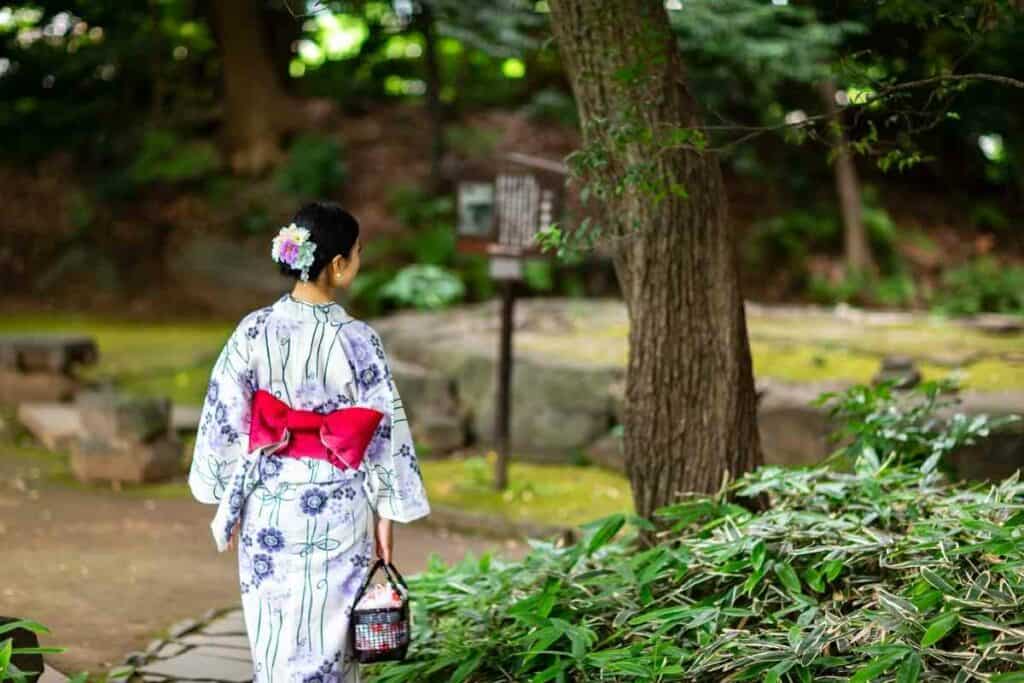 Wearing Yukata