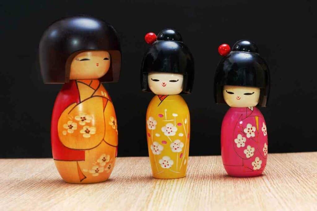 Usaburo Sosaku Kokeshi Doll Fujiyama Made in Japan 