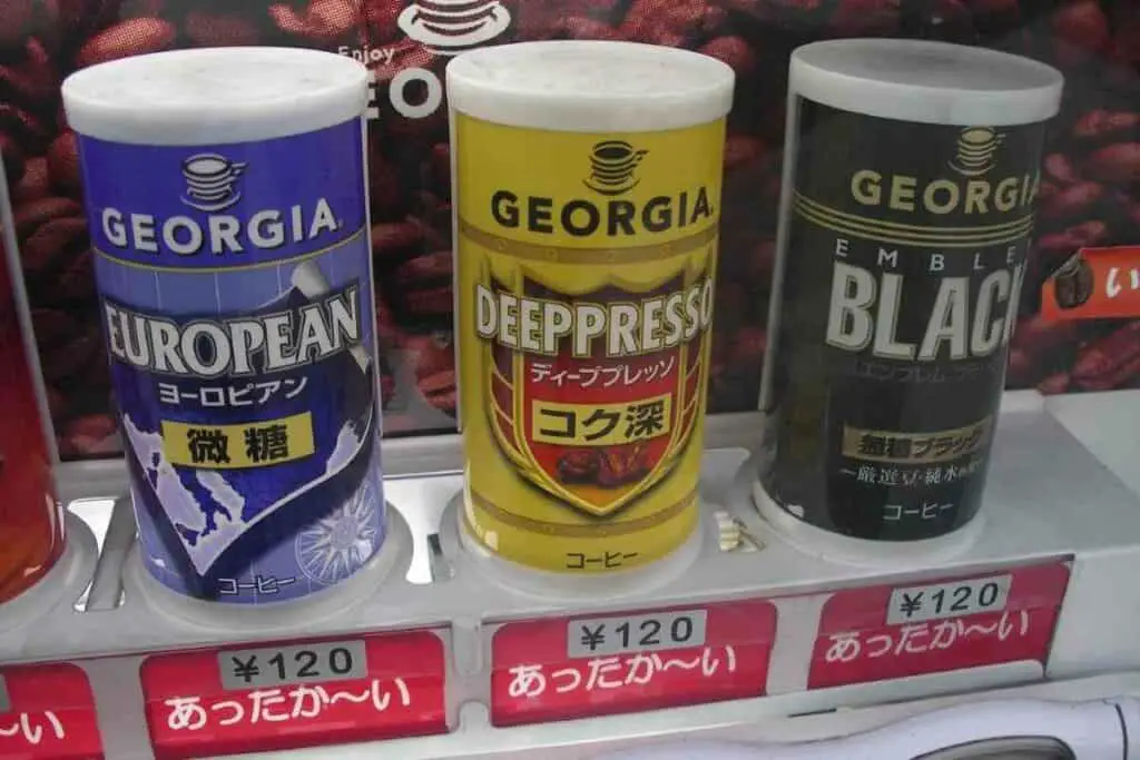 Different Types of Georgia can coffee