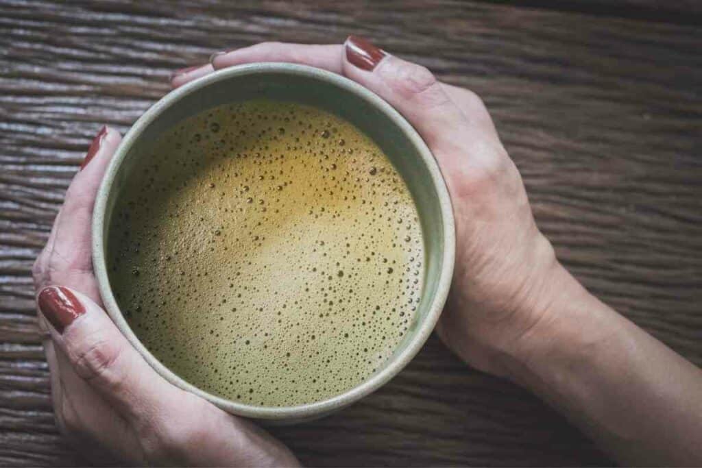 Hojicha tea ready for consuming