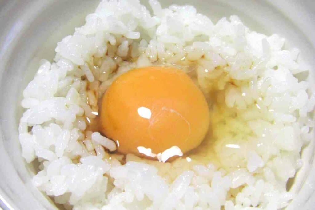 Japanese eggs raw