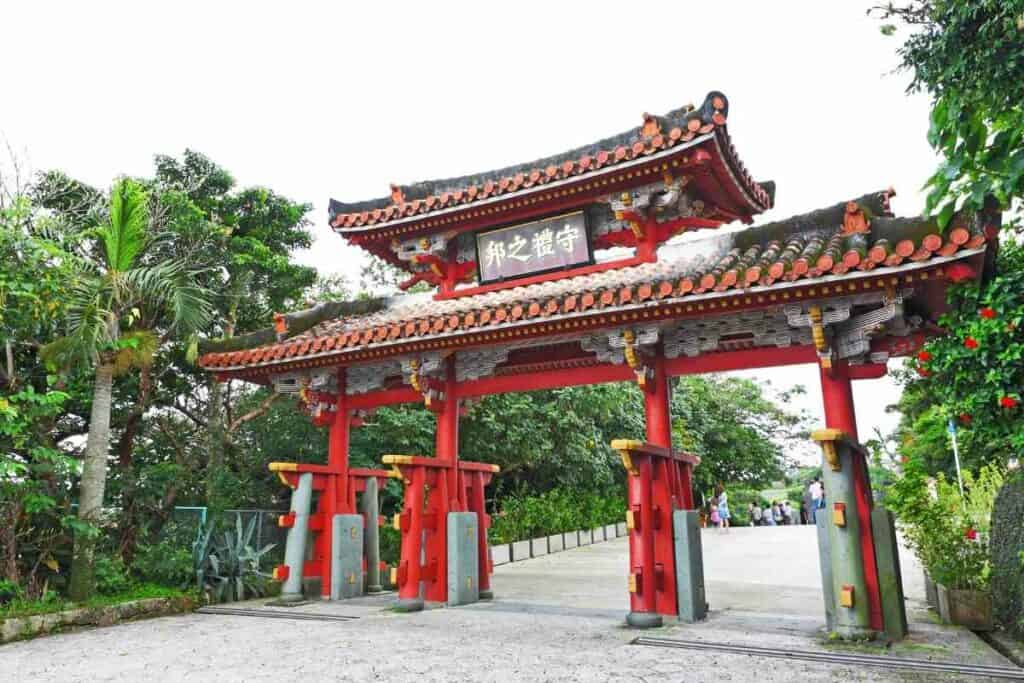 Amazing Okinawa archway in Japan