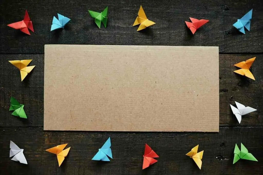 Colorful Origami butterflies