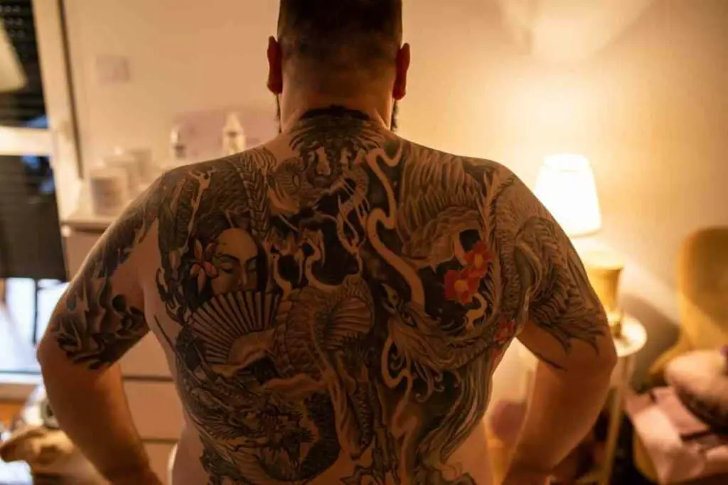 Yakuza style tattoos criminal