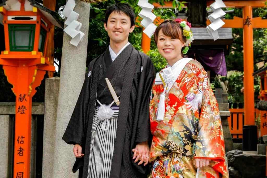 Couple in Yukata in Japan