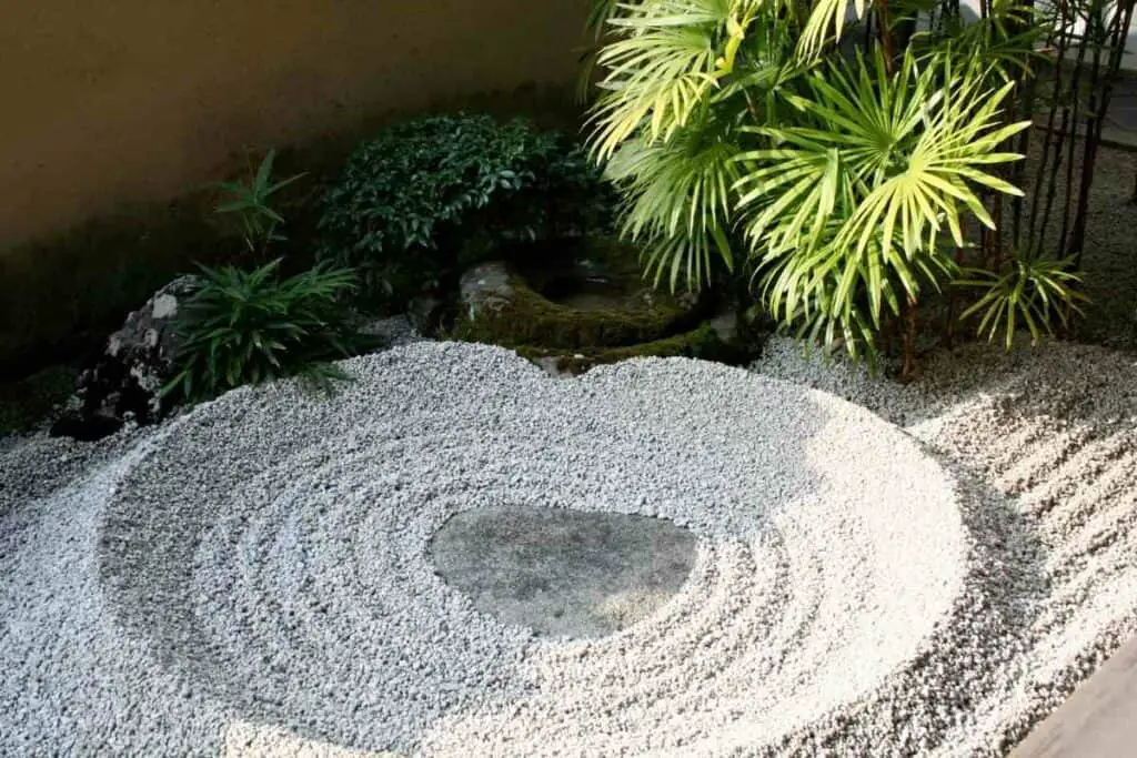 Mini Zen garden backyard