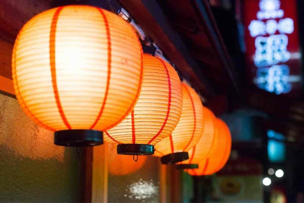 Japanese paper lanterns