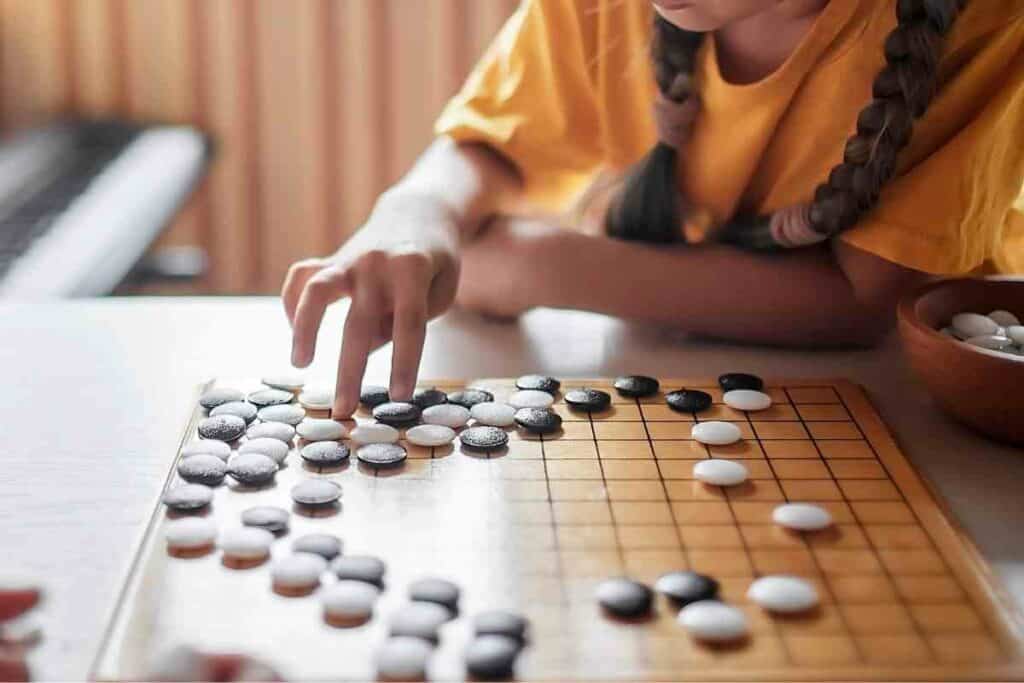 Renju traditional Japanese tabletop game