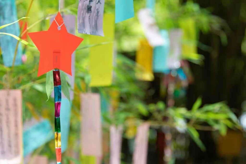 Tanabata decorations paper