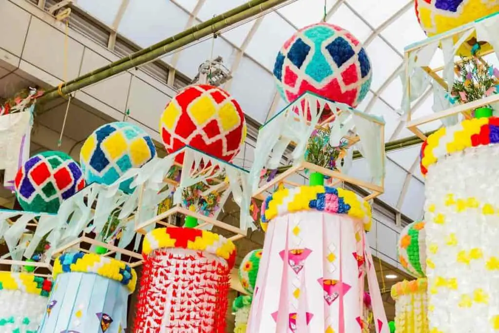 Tanabata festival ornaments Japan