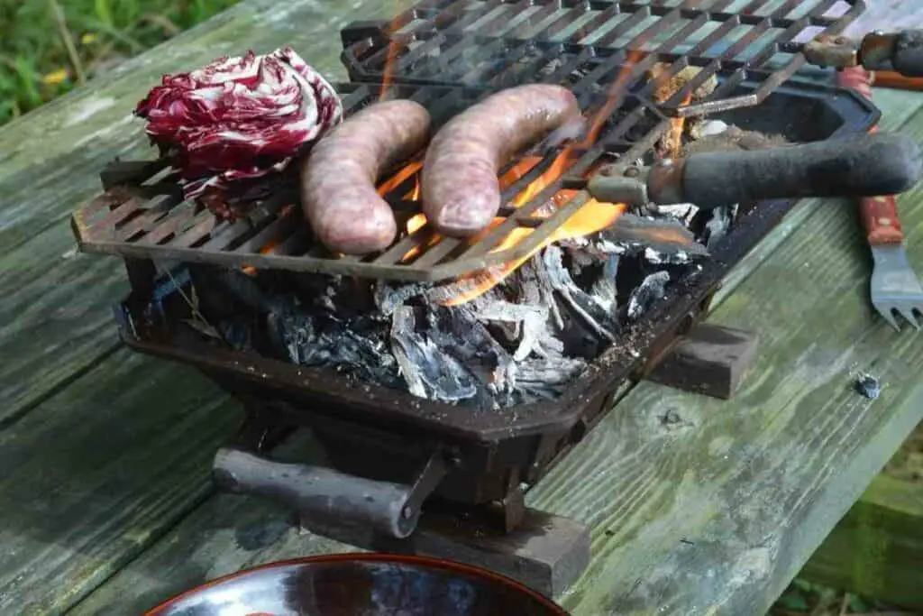 Hibachi grill preparation