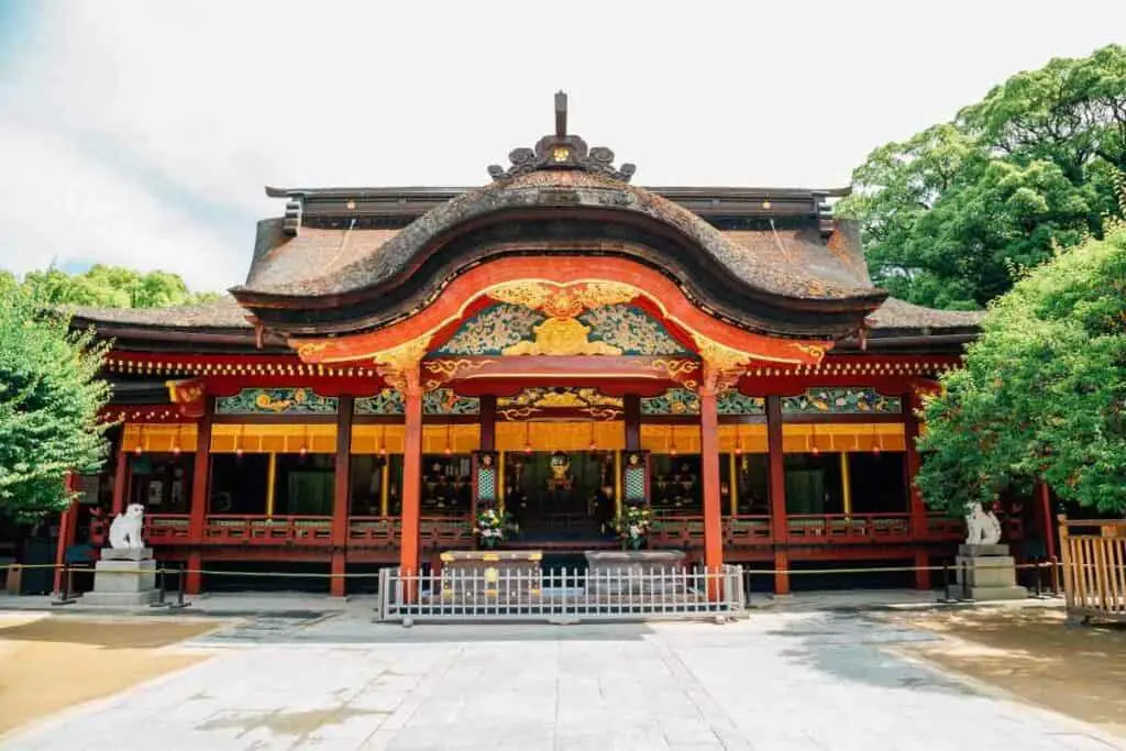 Famous Kudisha Shrine in Fukuoka Japan