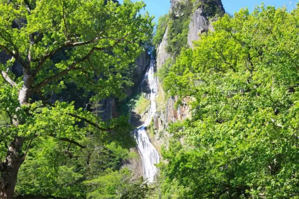 Sounkyo waterfall in Japan