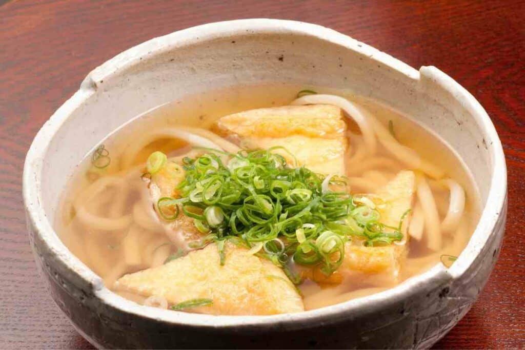 Kitsune udon Japanese dish