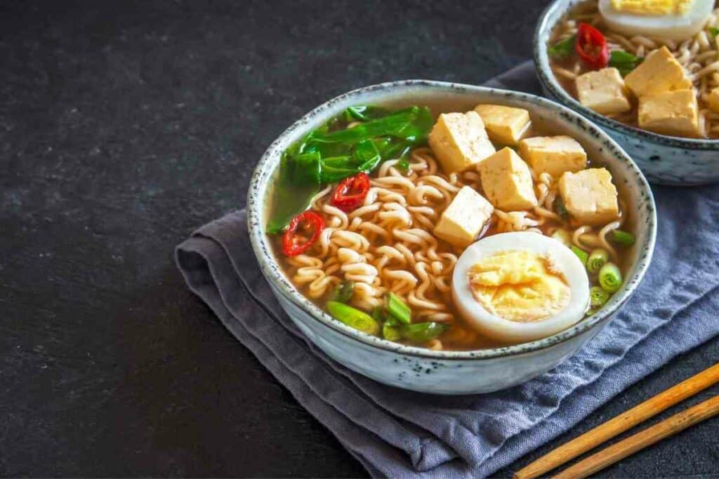 Miso ramen soup