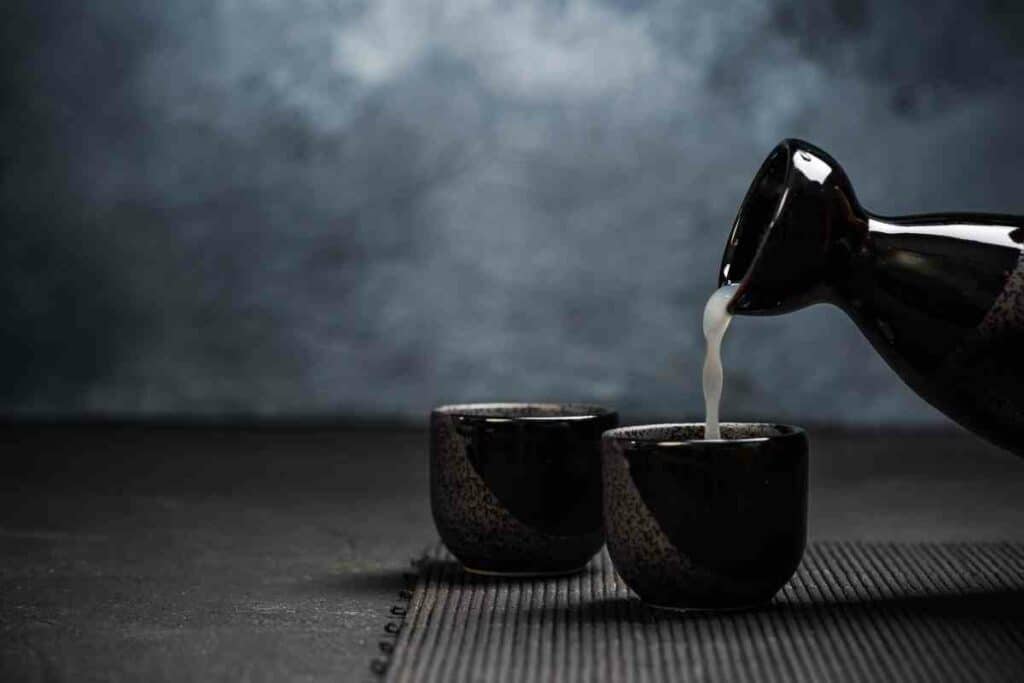 Sake drink warm