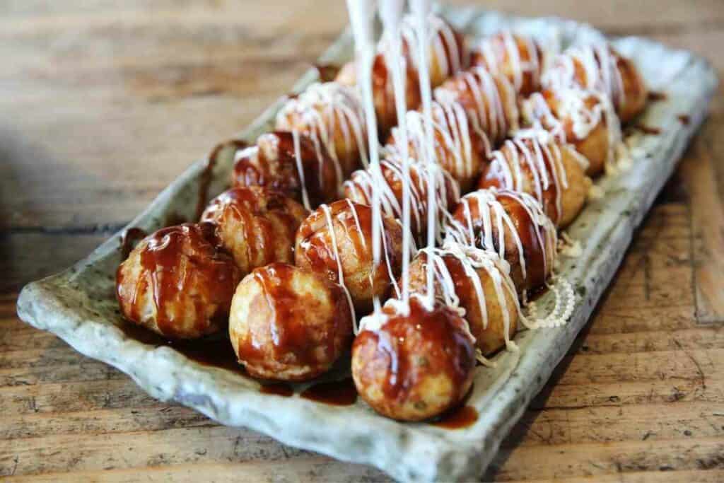 Takoyaki street food in Japan