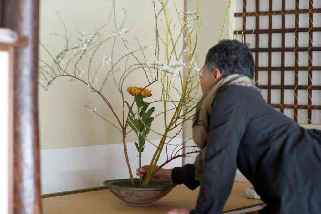 Ikebana vases in Japan types