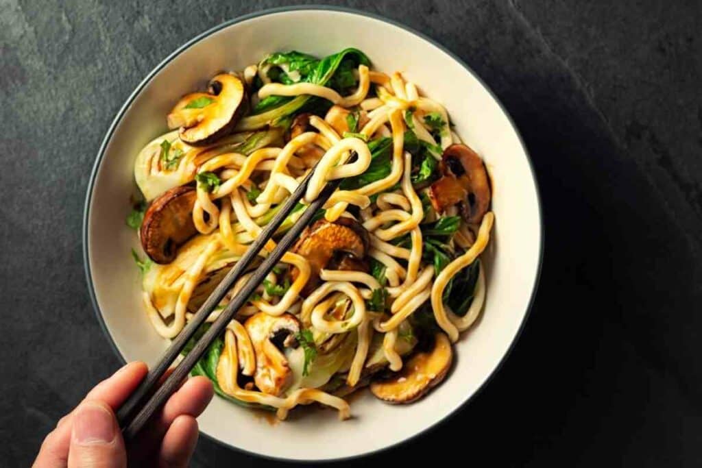 Yaki udon Japanese noodle dish