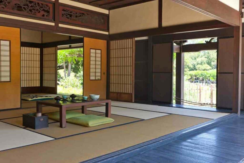 Japanese house floor tatami