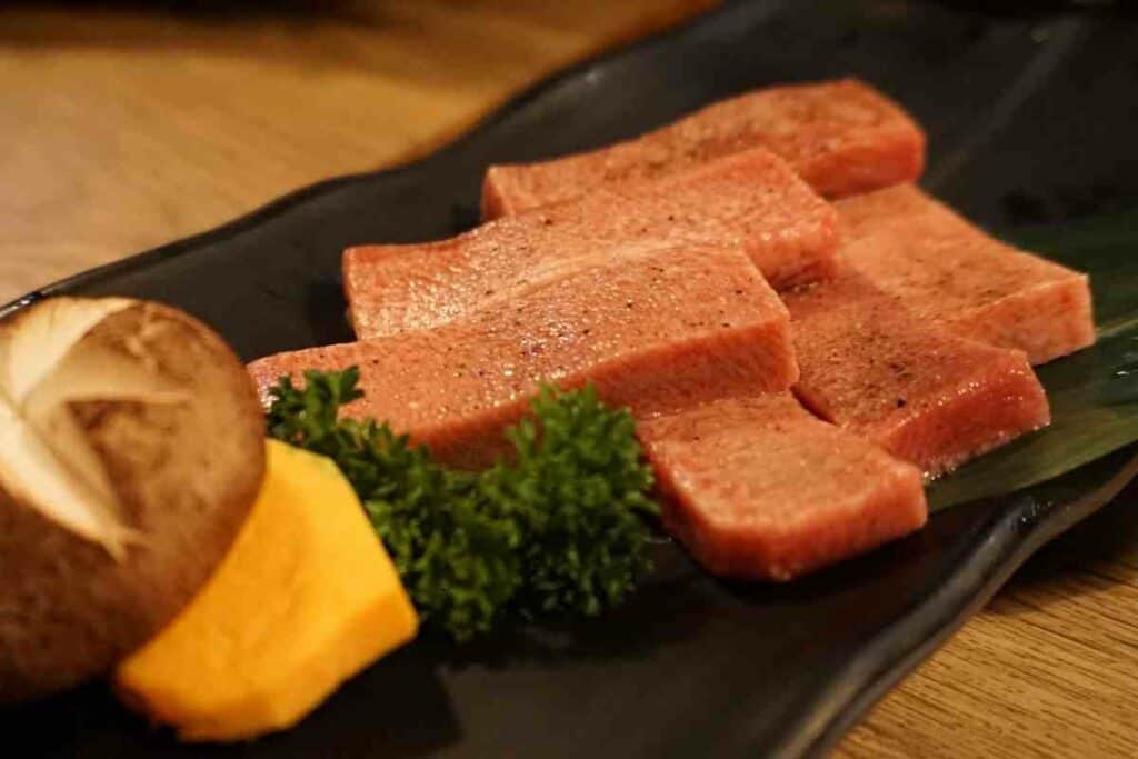 Grilled beef tongue - Gyutan
