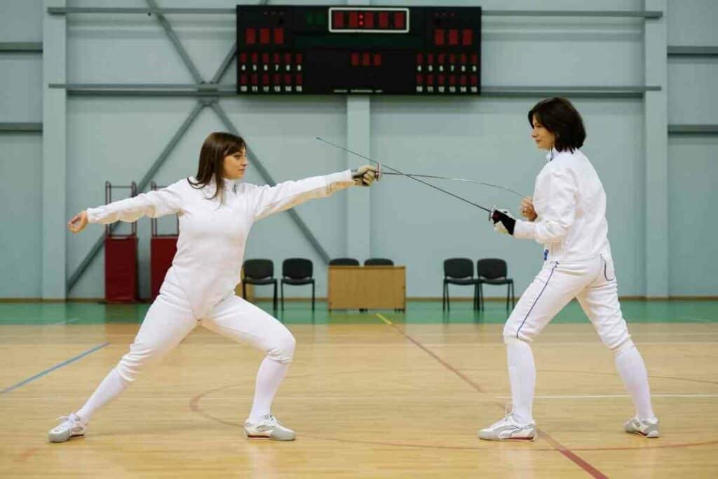 Fencers wear tough cotton