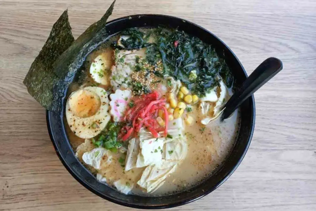 You can drink ramen broth from bowl