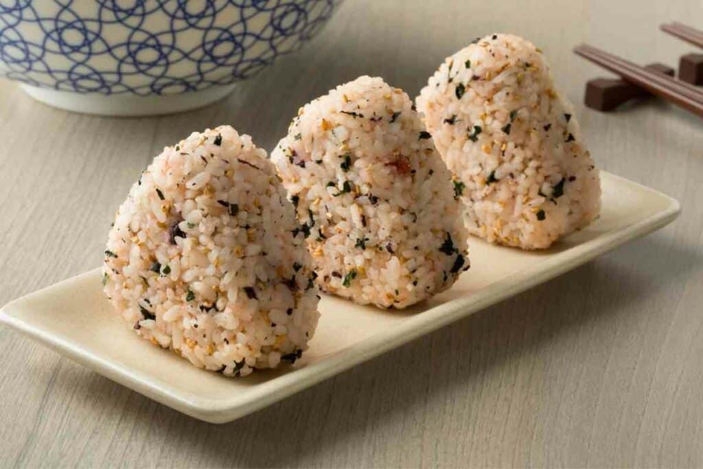 Healthy vegetarian Onigiri