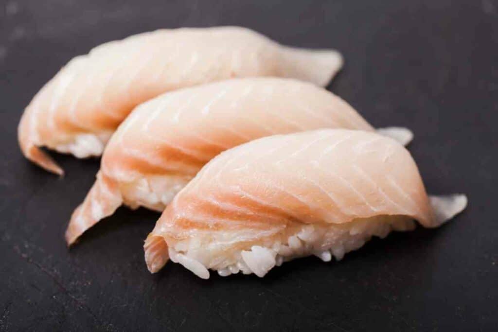 Tai nigiri sushi types