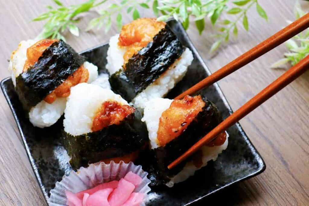 Popular onigiri filling Tenmusu