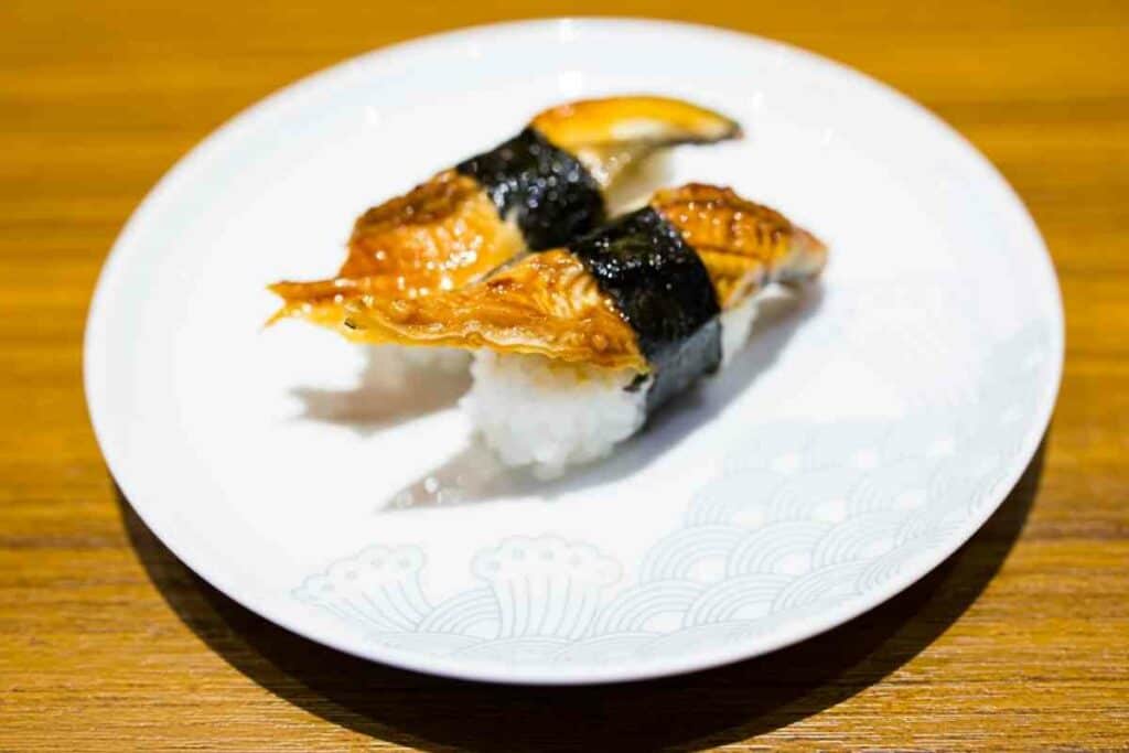 unagi nigiri sushi types