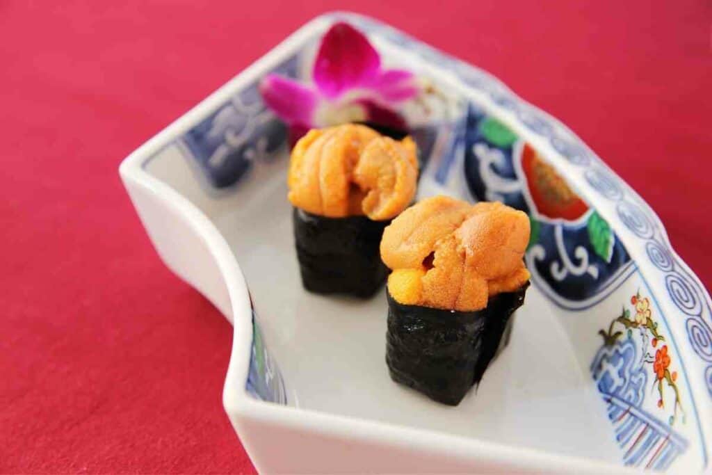 Uni nigiri sushi types