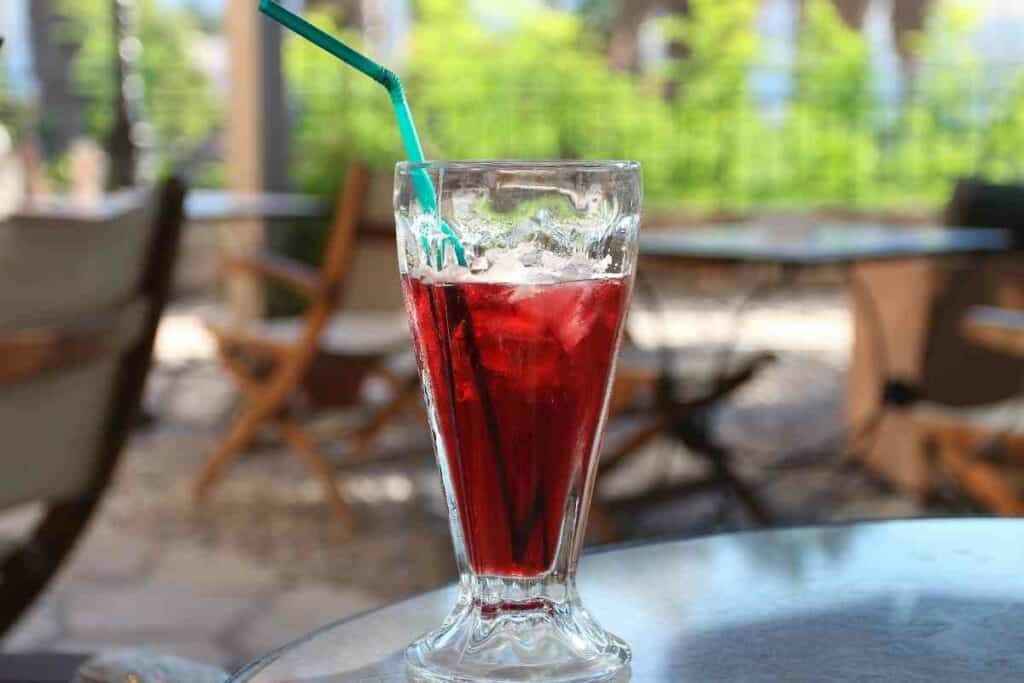 Cool Red shiso drink