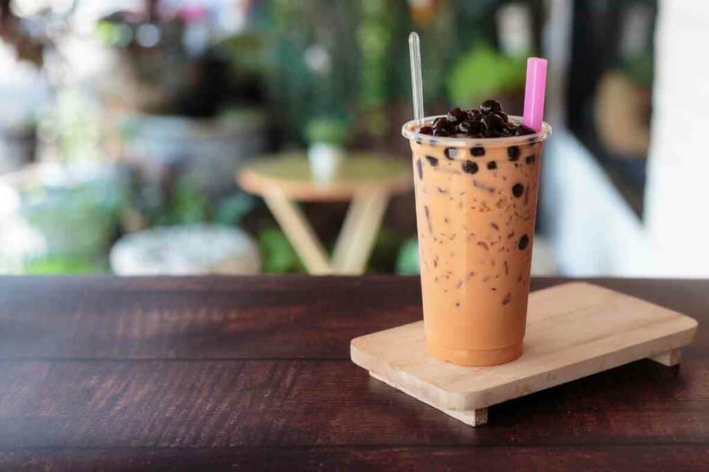 almond milk bubble tea alternative