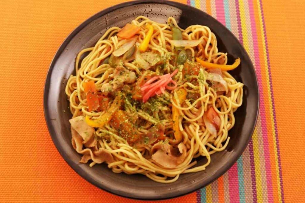 Vegetable Yakisoba dish recipe