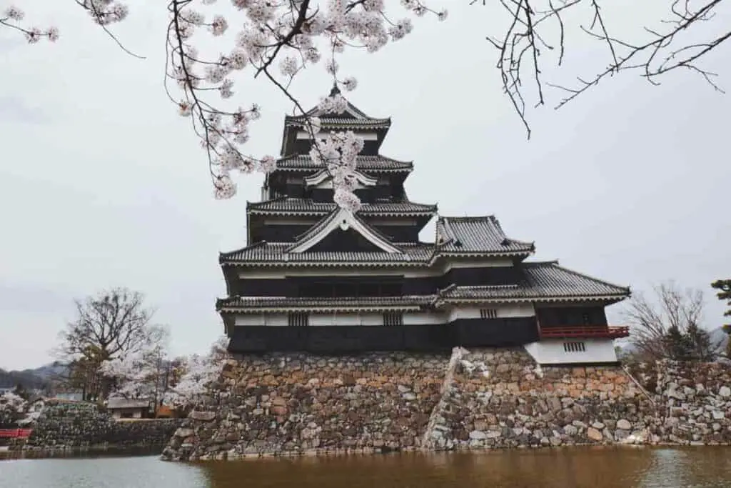 Maizuri castle in Japan