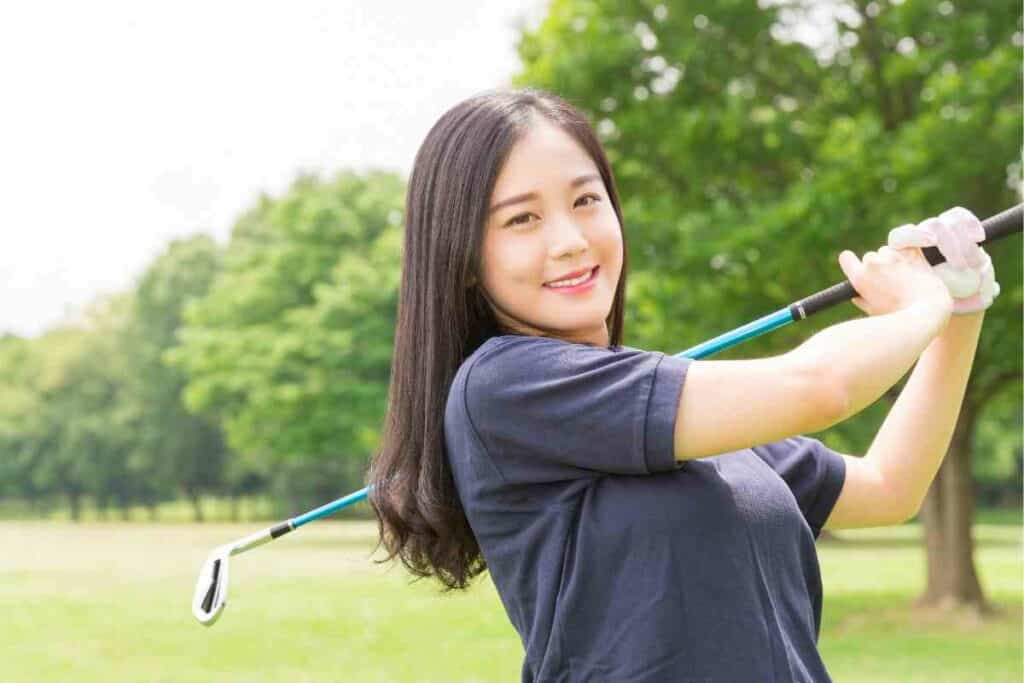 Japanese love playing golf