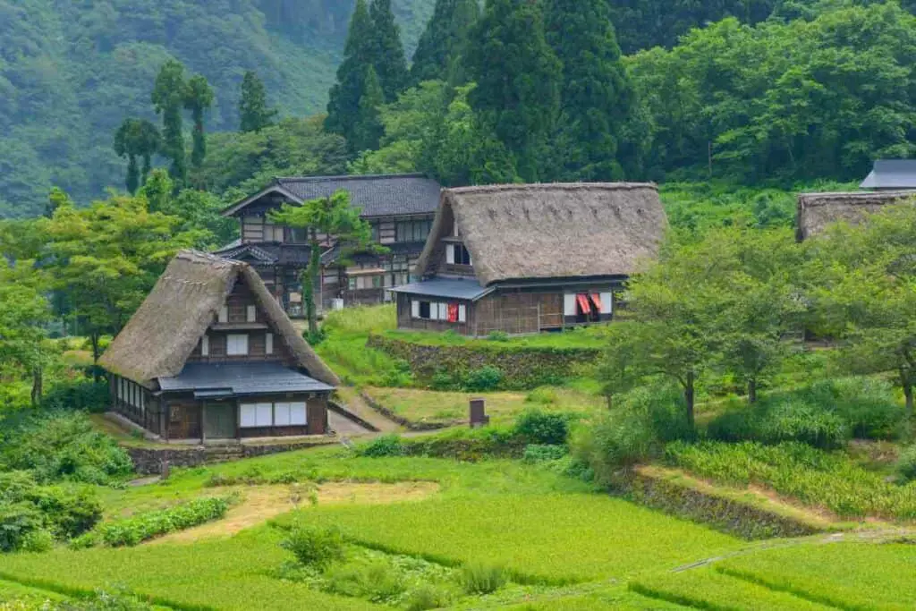Gassho-Zukuri houses in Japan