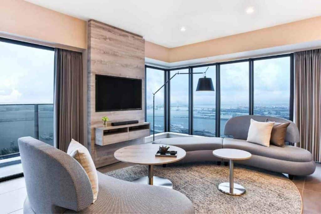Oakwood Suites Yokohama livingroom