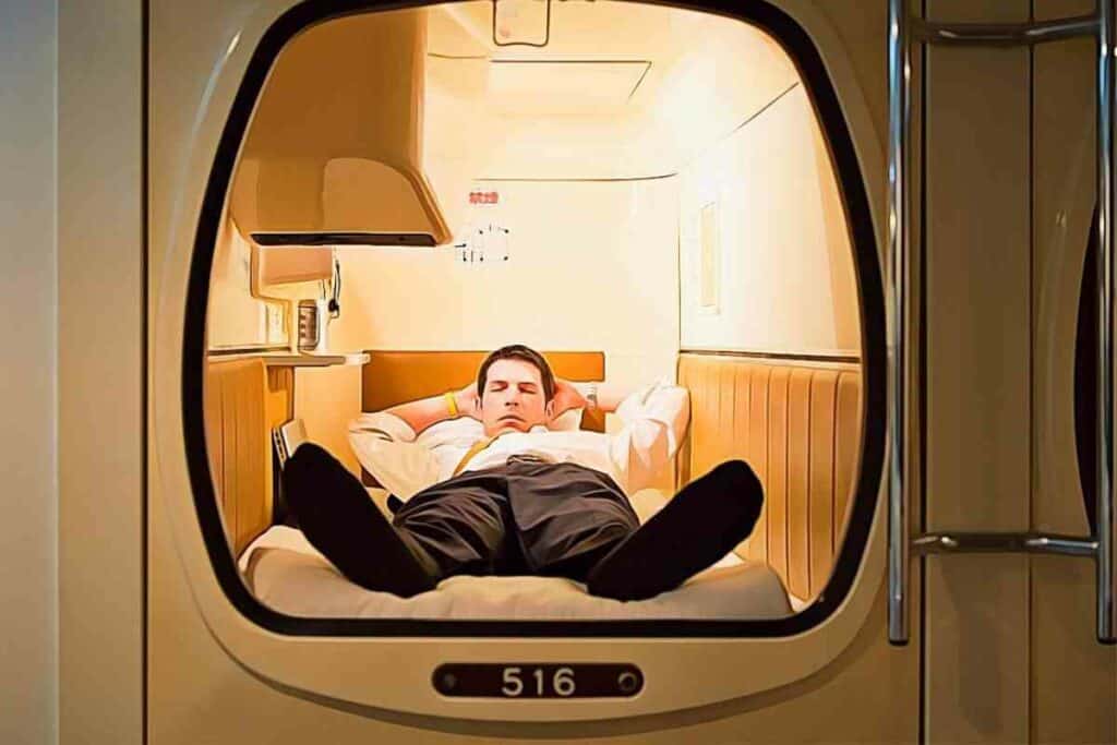 Staying in a Japanese Capsule Hotel