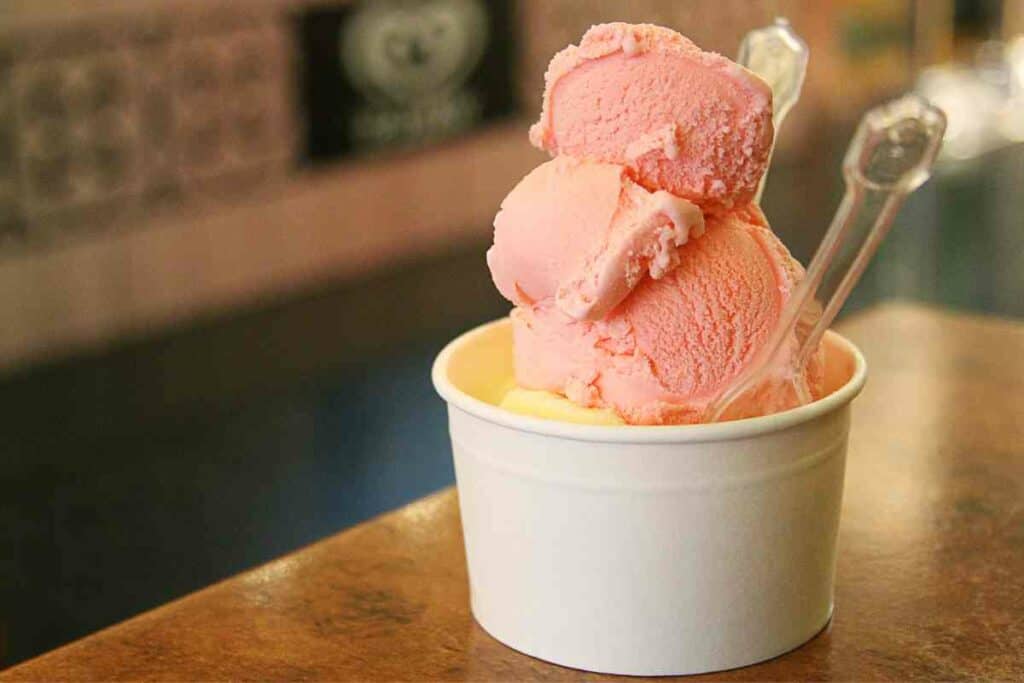 Ice cream sakura Japanese ice cream