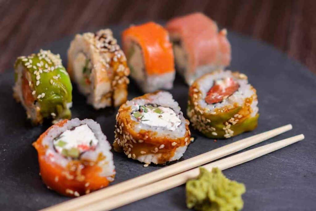 Popular Alaska sushi roll