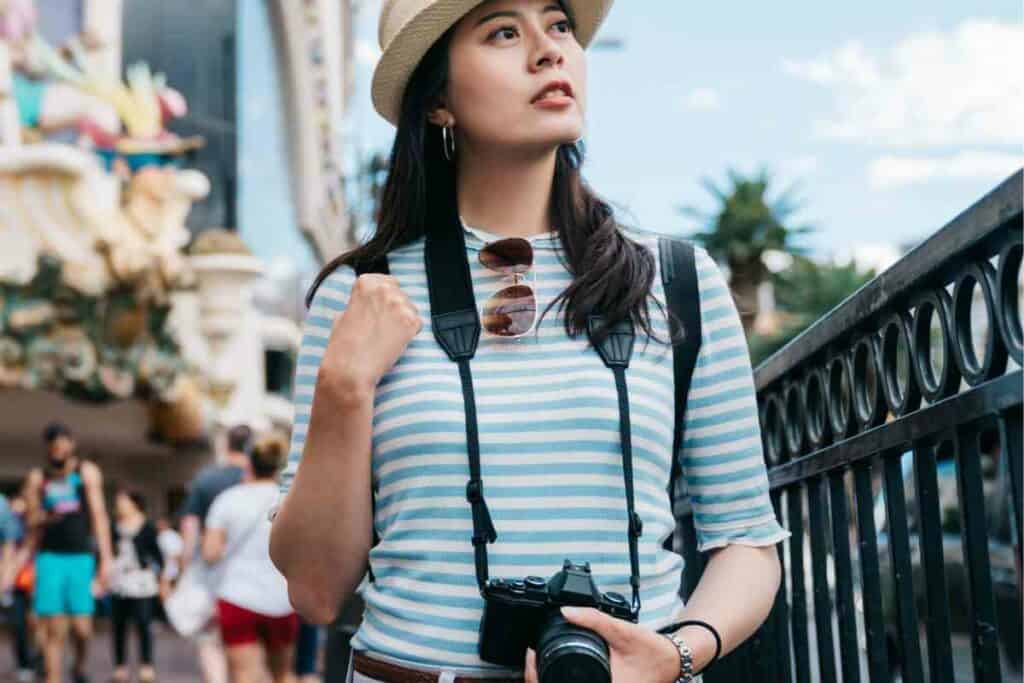 Japanese tourists in Paris