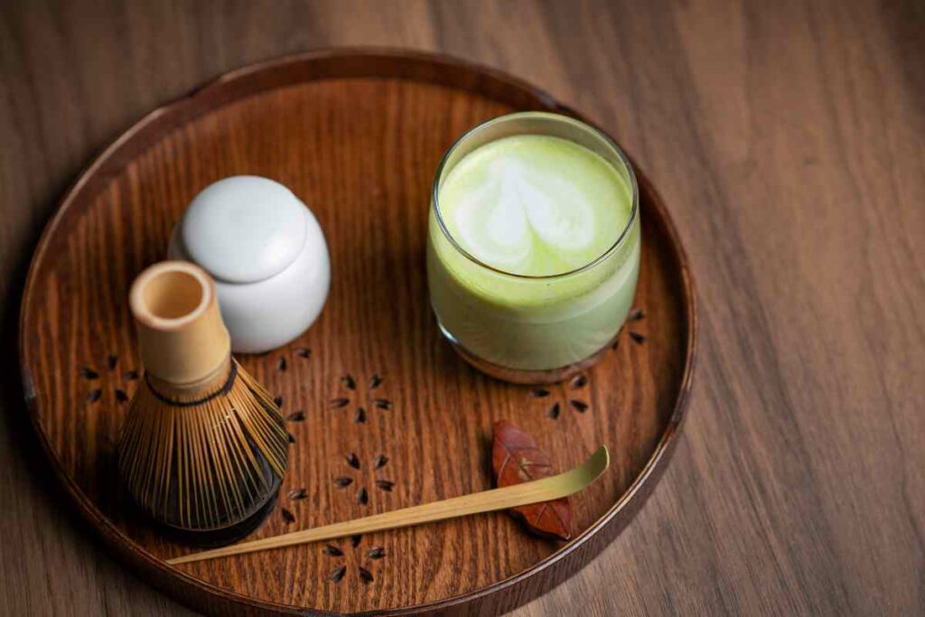 Japanese Matcha set preparation