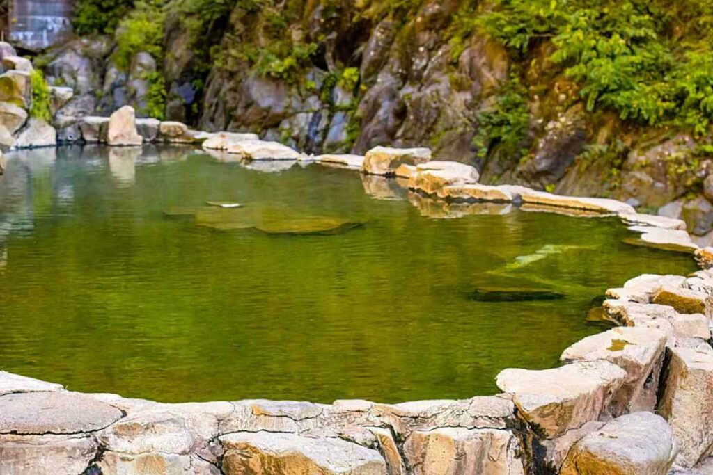 Cold Water Bath in an Onsen