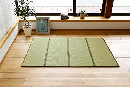 Japanese Traditional Tatami Mattress, Igusa (Rush Grass) Floor Mat, Futon, 39"x 78"(Twin Natural)
