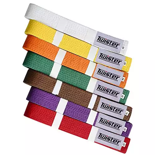 Twister Rank Belts for Martial Arts