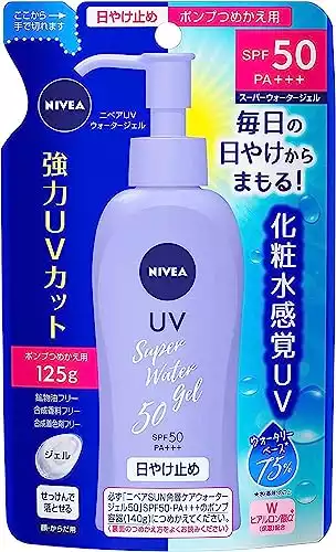 Japanese Sunscreen SPF 50/PA+++ Super Water Gel Sunscreen 4.22floz(125g) Refil Pack